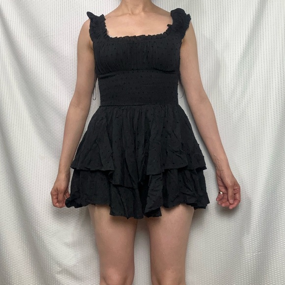 NWT The Love Galore Romper Black Ruffled Princess Polly - Picture 3 of 13